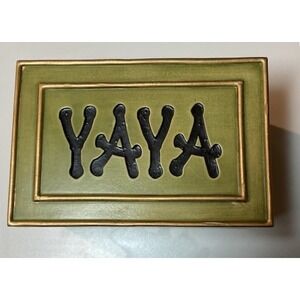 Farmhouse Wooden Kitchen Storage Box Rustic Italian Countertop Decor